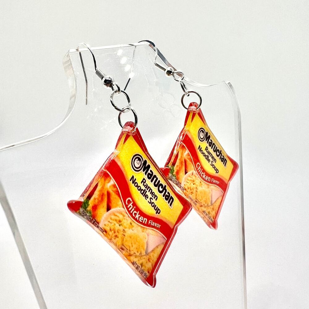 Ramen Noodles Earrings - Ramen Earrings - Ramen Accessories - Kawaii Earrings - Picture 2 of 8